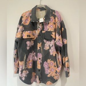 NWT Free People Printed Floral Ruby Jacket